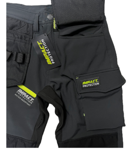 Impact protection soft shell trousers