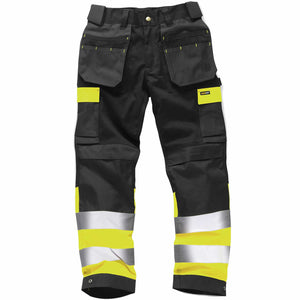 Stand safe hi vis work trousers