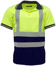 Load image into Gallery viewer, Hi-viz polo shirt orange/yellow (3 pack)